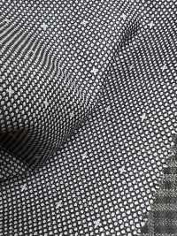 DM6144 DORMEUIL QUEEN Super100's motivo Sashiko nero x bianco[Tessuti] HOSOI SYOJI Immagini aggiuntive