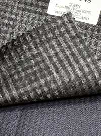 DM6148 DORMEUIL QUEEN Super100's Quadri grigi[Tessuti] HOSOI SYOJI Immagini aggiuntive