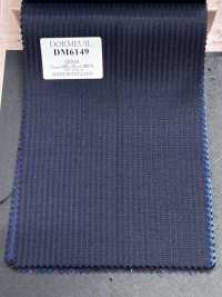 DM6149 DORMEUIL QUEEN Super100's a righe blu navy[Tessuti] HOSOI SYOJI Immagini aggiuntive