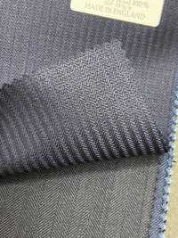 DM6150 DORMEUIL QUEEN Super100's a righe blu navy[Tessuti] HOSOI SYOJI Immagini aggiuntive