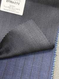 DM6151 DORMEUIL QUEEN Super100's righe blu navy scuro[Tessuti] HOSOI SYOJI Immagini aggiuntive