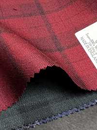 DM5137 DORMEUIL QUEEN Super 100's a quadri rossi[Tessuti] HOSOI SYOJI Immagini aggiuntive