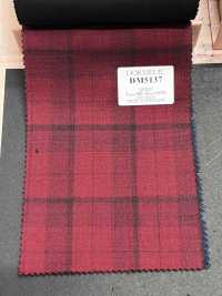 DM5137 DORMEUIL QUEEN Super 100's a quadri rossi[Tessuti] HOSOI SYOJI Immagini aggiuntive