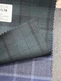 DM5138 DORMEUIL QUEEN Super100's a quadri verdi[Tessuti] HOSOI SYOJI Immagini aggiuntive