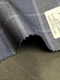 DM5144 DORMEUIL QUEEN Super100's Quadri blu navy[Tessuti] HOSOI SYOJI Immagini aggiuntive