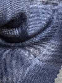 DM5144 DORMEUIL QUEEN Super100's Quadri blu navy[Tessuti] HOSOI SYOJI Immagini aggiuntive