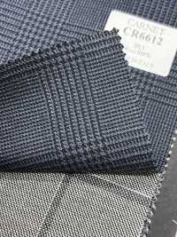 CR6612 CARNET 3 fili blu navy Glen Check[Tessuti] HOSOI SYOJI Immagini aggiuntive