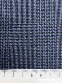 CR6612 CARNET 3 fili blu navy Glen Check[Tessuti] HOSOI SYOJI Immagini aggiuntive