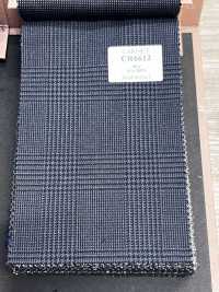 CR6612 CARNET 3 fili blu navy Glen Check[Tessuti] HOSOI SYOJI Immagini aggiuntive