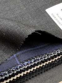 CR6614 CARNET 3 strati Quadri grigio scuro[Tessuti] HOSOI SYOJI Immagini aggiuntive