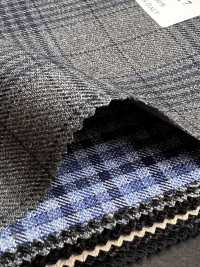 CR6617 CARNET a quadri grigio x blu navy a 3 fili[Tessuti] HOSOI SYOJI Immagini aggiuntive