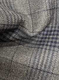 CR6617 CARNET a quadri grigio x blu navy a 3 fili[Tessuti] HOSOI SYOJI Immagini aggiuntive