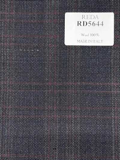 REDA blu navy × quadri rossi