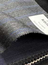 RD5655 REDA Grigio × Righe blu[Tessile] HOSOI SYOJI Immagini aggiuntive