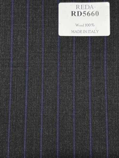 RD5660 REDA Righe grigie x blu navy