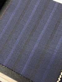 CN6570 CANONICO Super 110's a righe blu navy[Tessuti] HOSOI SYOJI Immagini aggiuntive
