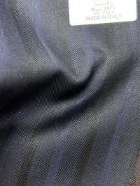 CN6570 CANONICO Super 110's a righe blu navy[Tessuti] HOSOI SYOJI Immagini aggiuntive