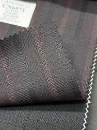 CN6571 CANONICO Super110's Riga bordeaux[Tessuti] HOSOI SYOJI Immagini aggiuntive