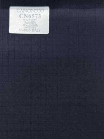 CN6573 CANONICO Super 110's quadri blu navy scuro