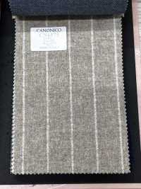 CN6575 CANONICO Super110's Riga beige e bianco sporco[Tessile] HOSOI SYOJI Immagini aggiuntive