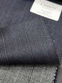 CN5577 CANONICO Super110's a righe blu navy[Tessuti] HOSOI SYOJI Immagini aggiuntive