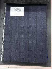 CN5580 CANONICO Super110's Blu navy × righe marroni[Tessuti] HOSOI SYOJI Immagini aggiuntive
