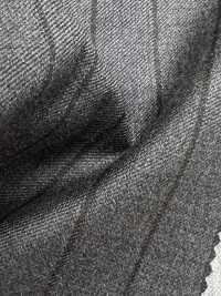 CN5583 CANONICO Super 110's Grigio x marrone a righe[Tessile] HOSOI SYOJI Immagini aggiuntive