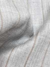 CN5584 CANONICO Super 110's a righe grigio chiaro e beige[Tessile] HOSOI SYOJI Immagini aggiuntive
