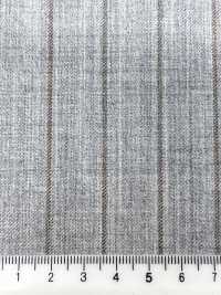 CN5584 CANONICO Super 110's a righe grigio chiaro e beige[Tessile] HOSOI SYOJI Immagini aggiuntive