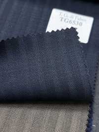 TG6530 T.G Di FABIO a righe verde scuro[Tessile] HOSOI SYOJI Immagini aggiuntive