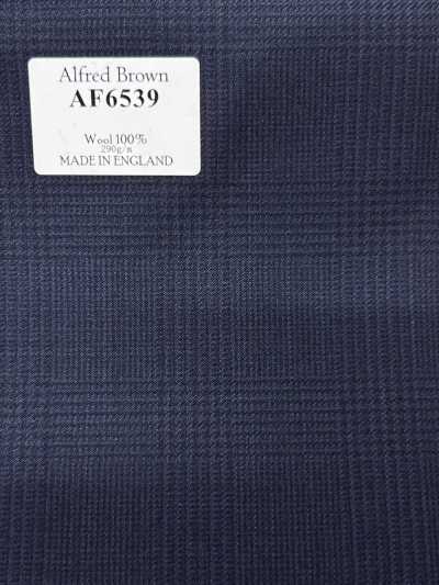 Alfred Brown quadri blu navy