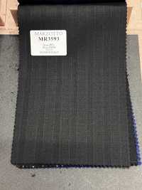 MR3593 MARZOTTO Super110's rigato nero[Tessile] HOSOI SYOJI Immagini aggiuntive
