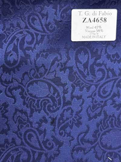 ZA4658 T.G.di Fabio Jacquard paisley blu
