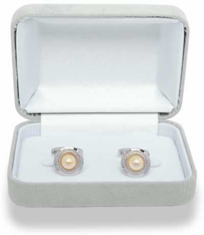 3003 Gemelli in argento sterling con perla bianca