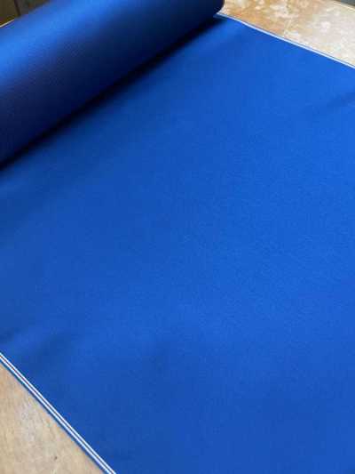 503 Seta per revers a doppia faccia a tessitura mista, Made in Japan, blu
