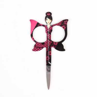98403 Forbicine piccole da donna con motivo floreale, 6 varianti colore (BOHIN)