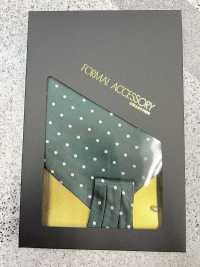 AS-601 Ascot Di Seta Domestica Tie Dot Pattern Verde[Accessori Formali] Yamamoto(EXCY) Sottofoto
