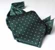 AS-601 Ascot Di Seta Domestica Tie Dot Pattern Verde