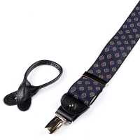 AT-2387-NV Bretelle Albert Thurston, fantasia piccola, 35MM, blu navy[Accessori formali] ALBERT THURSTON Immagini aggiuntive