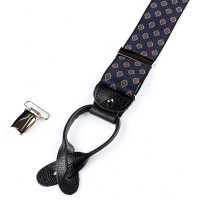 AT-2387-NV Bretelle Albert Thurston, fantasia piccola, 35MM, blu navy[Accessori formali] ALBERT THURSTON Immagini aggiuntive