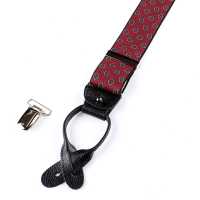 AT-2387-WI Bretelle Albert Thurston fantasia piccola 35MM bordeaux[Accessori formali] ALBERT THURSTON Immagini aggiuntive