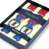 AT-S24 Albert Thurston Bretelle Small Crest 35MM Rosso