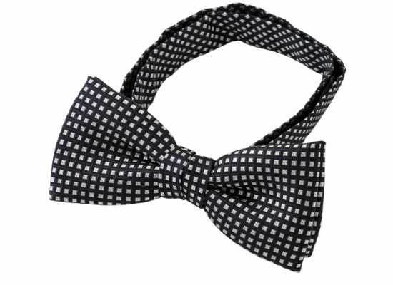BF-153 Farfallino in seta di fabbricazione giapponese, motivo Komon, blu navy