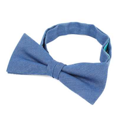 BF-D01 Papillon denim in cotone Pima blu