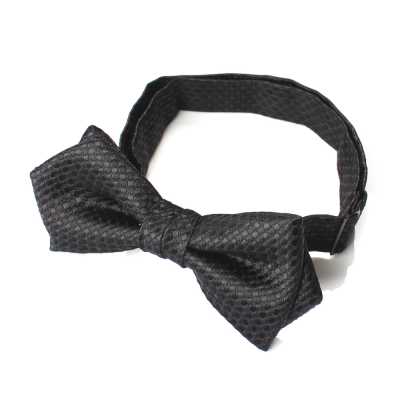 BFK-986 Papillon a spada Jacquard di seta di produzione giapponese Kanoko Nero