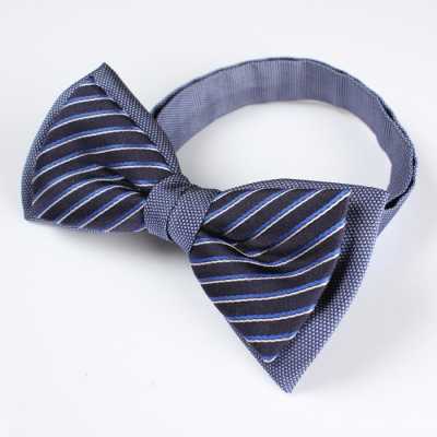 BFS-801 Papillon combinato blu navy in seta, prodotto in Giappone