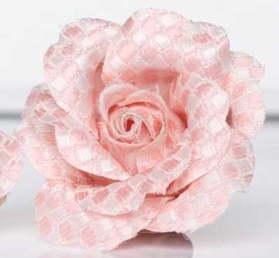 BTA-984 Boutonniere jacquard in seta, prodotta in Giappone, motivo Kanoko, rosa