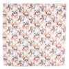 CF-ROSE-WH Fazzoletto di seta stampato Rose bianco