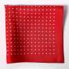 CFD-3RE Fazzoletto di seta a pois rosso