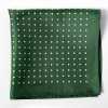CFD-8GR Foulard di seta con stampa a pois verde